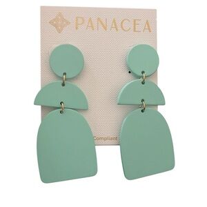 Panacea Light Blue Drop Style Earrings